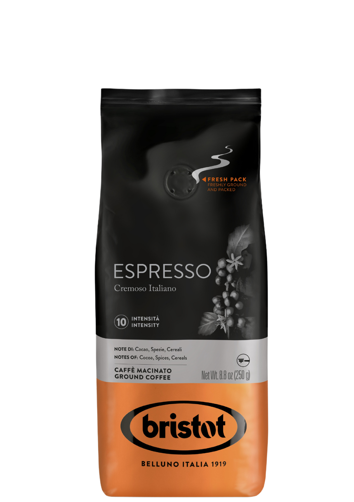 Bristot Espresso Cremoso Italiano Ground Espresso